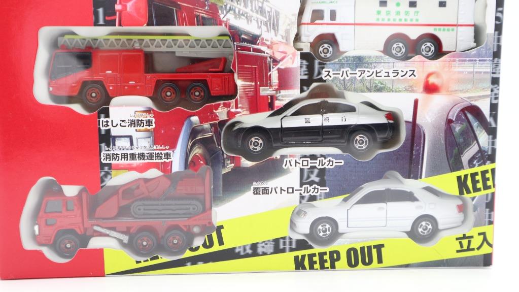 Tomy Tomica 緊急車輛3 消防車救護車警察車fire Engine Ambulance Police Car 汽車配件 其他 Carousell