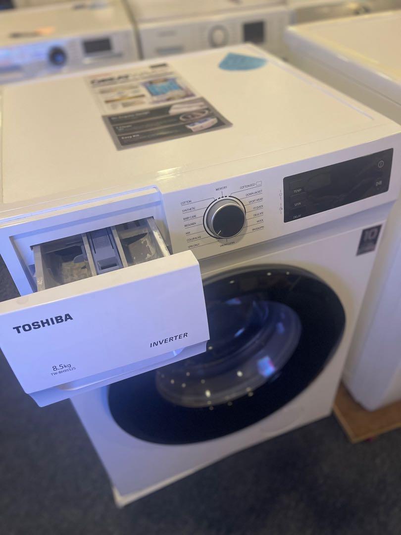 TOSHIBA 8.5kg TWBH95S2S FRONT LOAD WASHING MACHINE, TV & Home