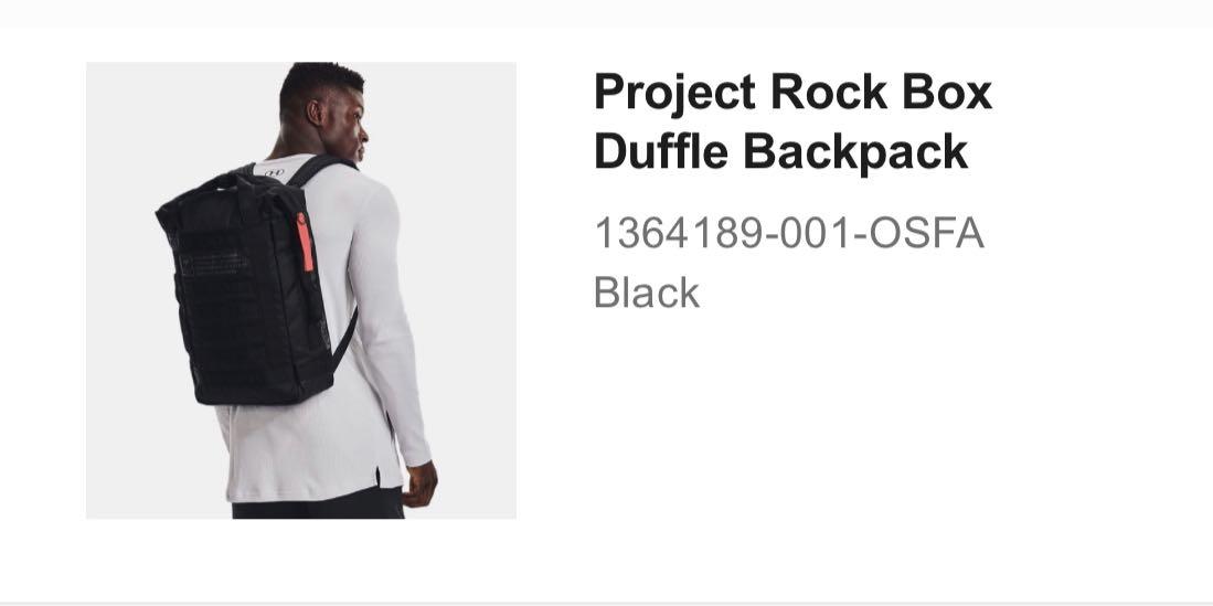 Project Rock Box Duffle Backpack Review