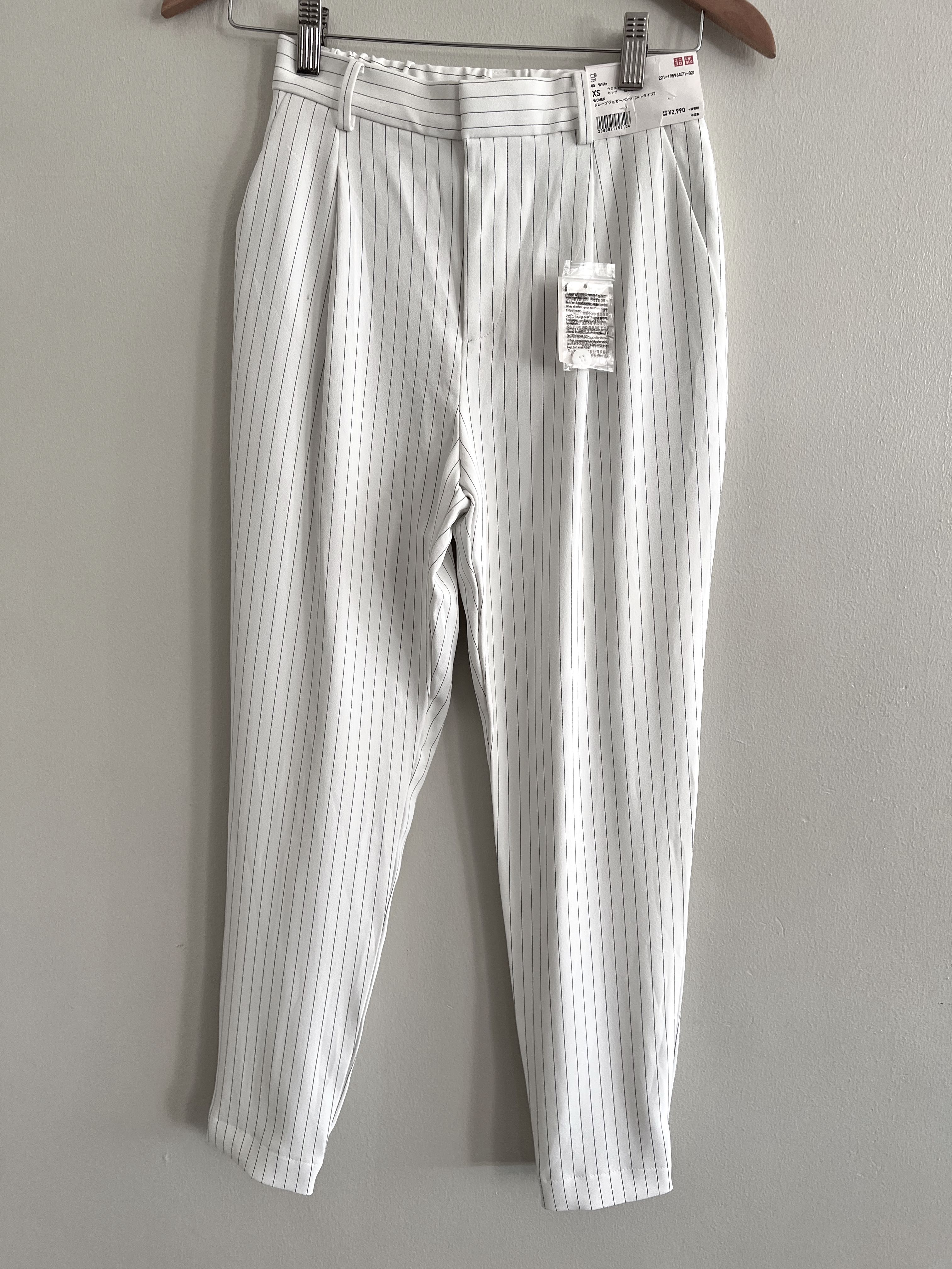 White pants with stripes new arrivals