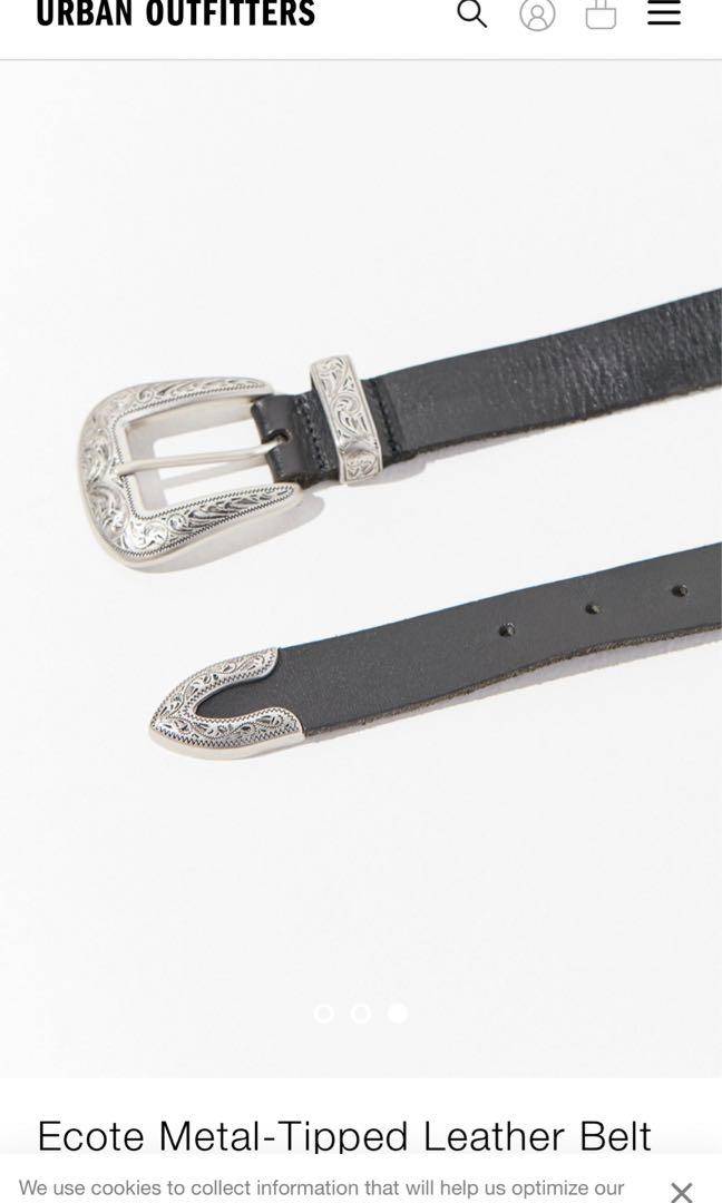 urban outfitters ecote metal tipped leather belt Women s Fashion Watches Accessories Belts on Carousell