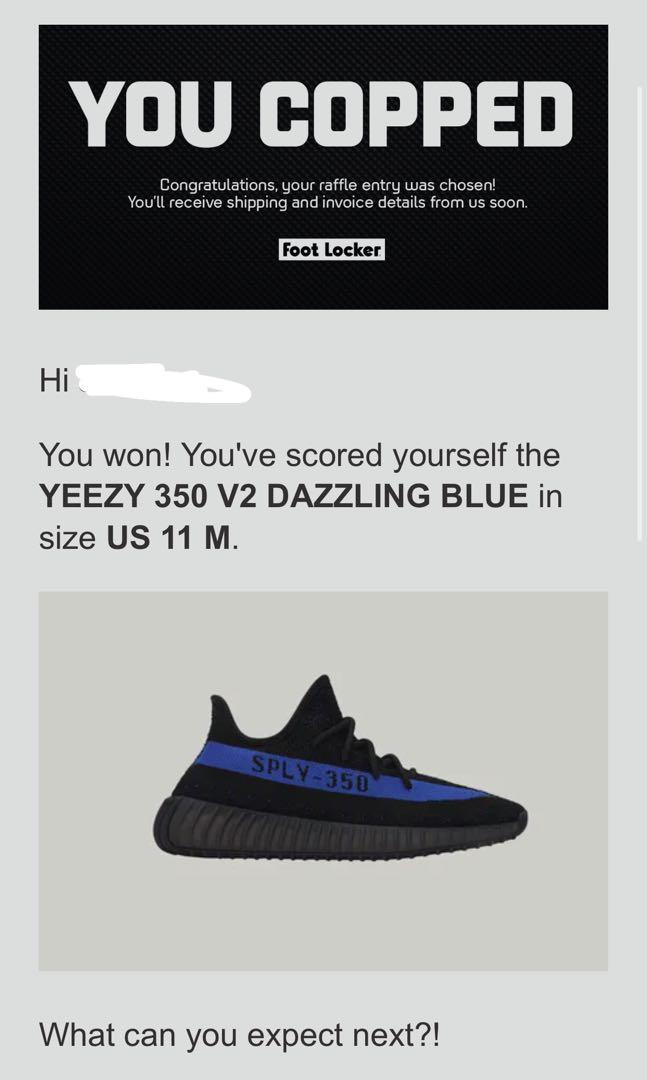 US11 Yeezy V2 DAZZLING BLUE Men s Fashion Footwear Sneakers on