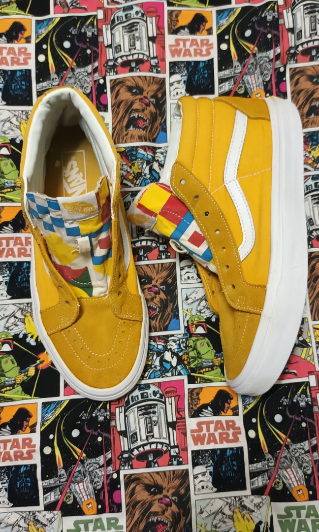 vans mid yellow