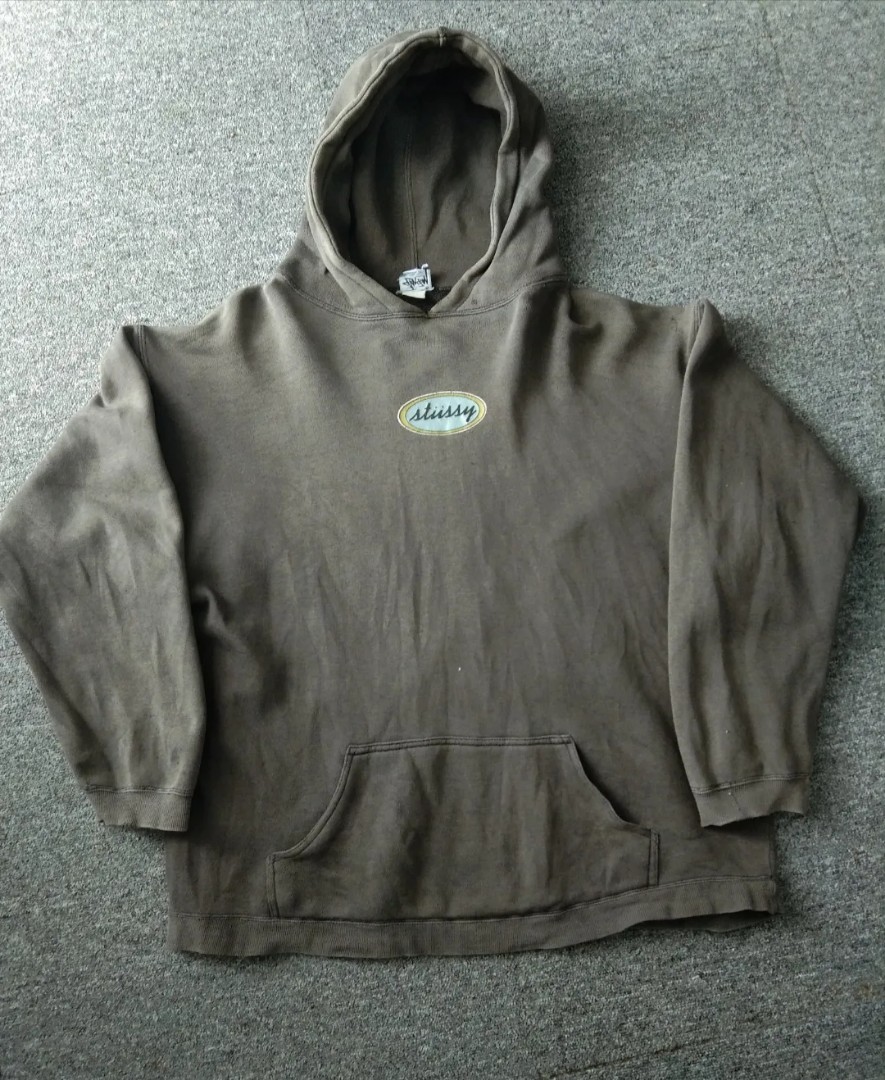 Vintage 80s stussy hoodie Men s Fashion Tops Sets Tshirts Polo Shirts on Carousell