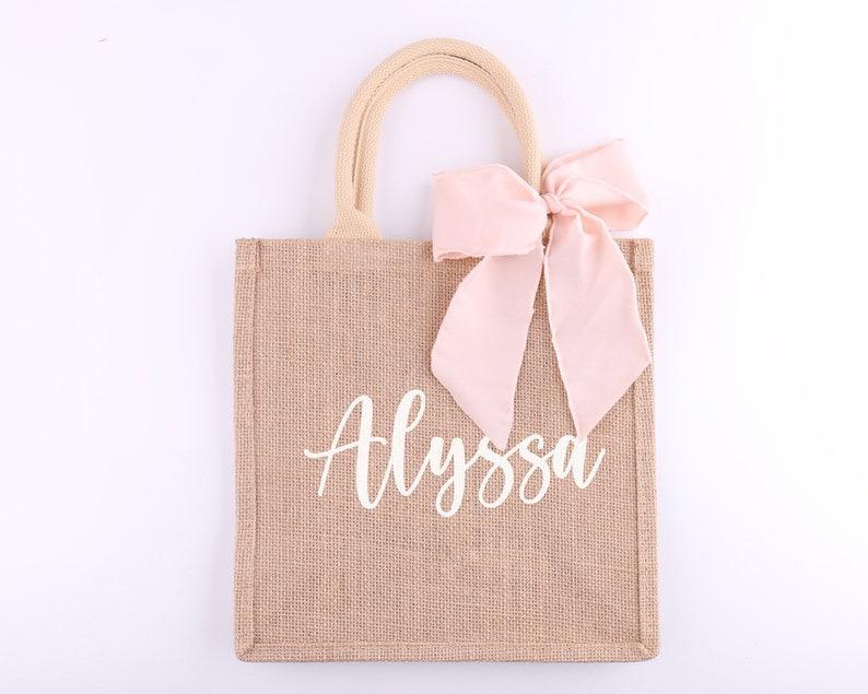 wedding jute bags mini size personalized Women s Fashion Bags