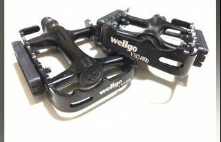 Wellgo black pedals