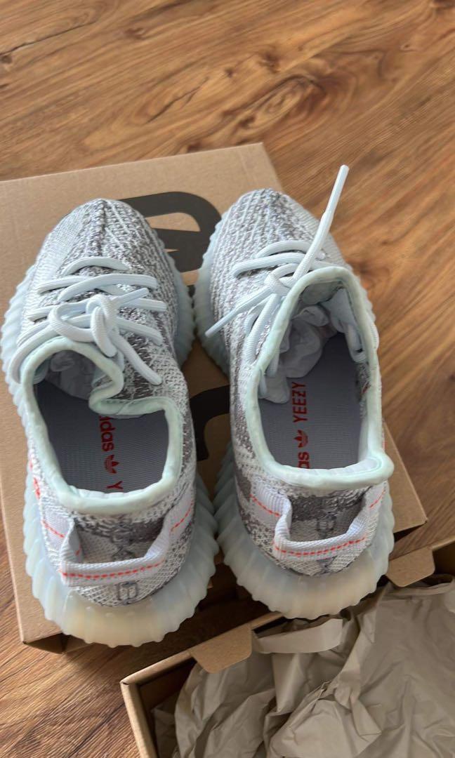 Yeezy boost 350 blue tint UK3.5 US4 Women s Fashion Footwear Sneakers on Carousell