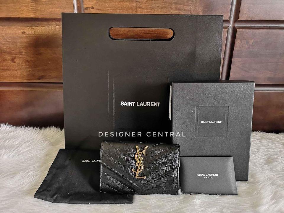Luxury double unboxing * YSL Medium envelope bag & card holder