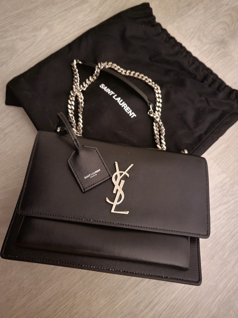 Saint laurent outlet sunset bag black