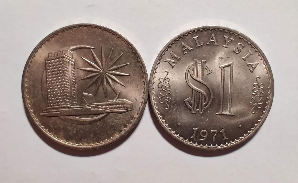 $1 Malaysia Coin 1971 (1 Ringgit) RM1, Hobbies & Toys