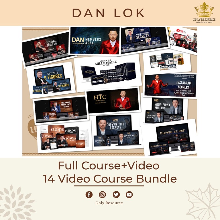 【2019-2022】Bundles - Dan Lok TOTAL 18+ COURSES + FREE EBOOK {FULL ...
