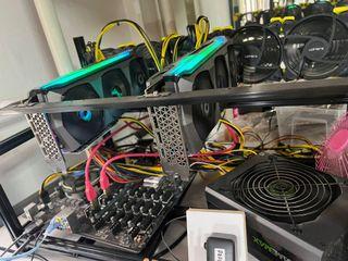 2x Full Hash Rate (Non-LHR) RTX 3080 ZOTAC AMP HOLO Mining Rig