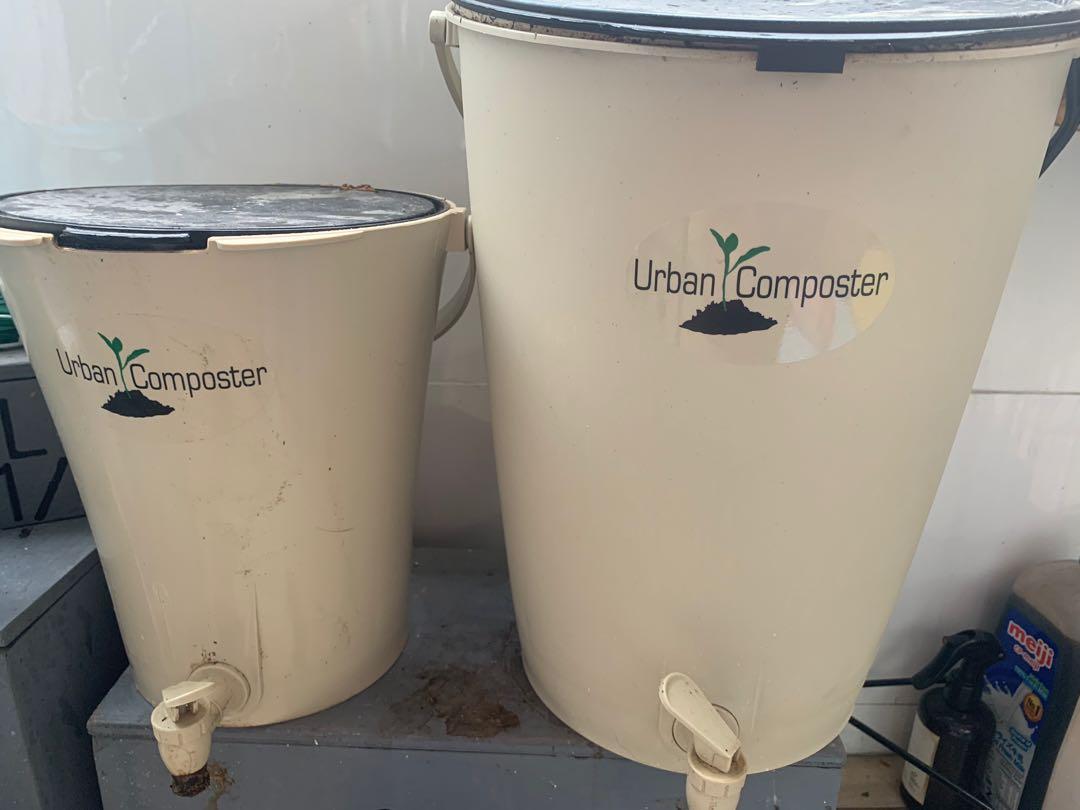 2x Urban Composter Bokashi Bins, Furniture & Home Living, Gardening