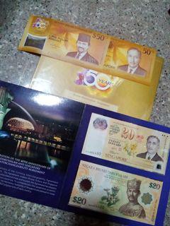 （614A）Brunei CIA40 & 50 with folder