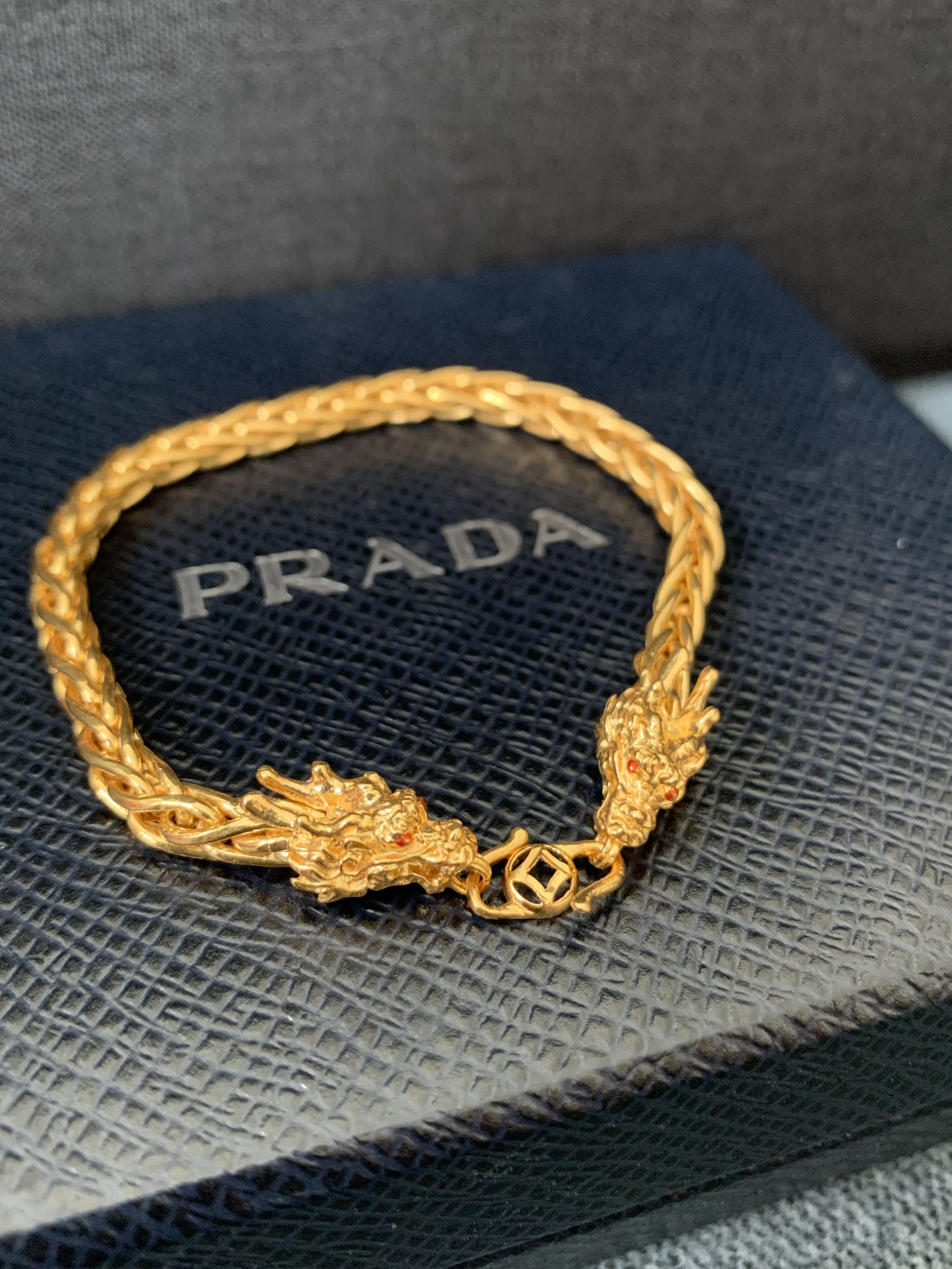 916 Gold Dragon Bracelet Luxury Accessories on Carousell