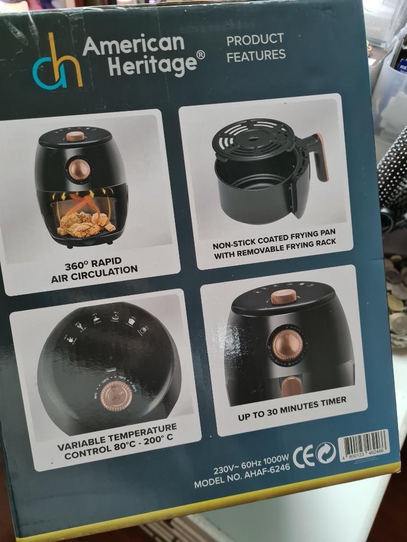 American Heritage 2L Air Fryer, TV & Home Appliances, Kitchen