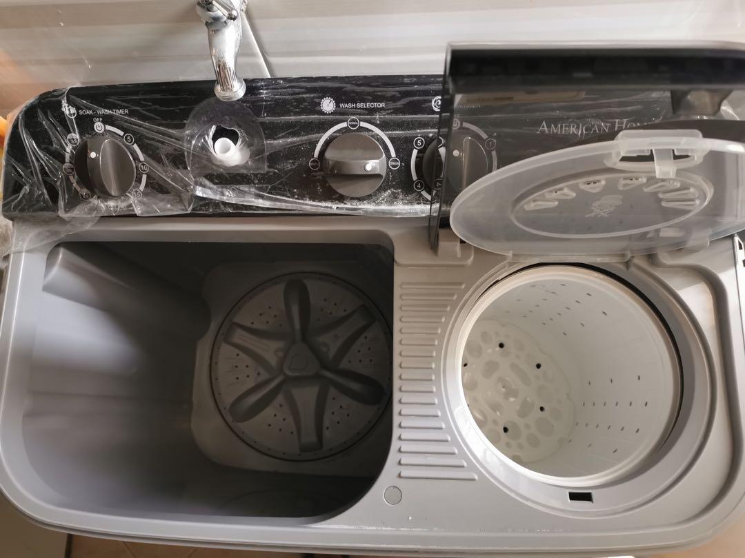 American Home AWT60016B 6Kg Twin Tub Washing Machine, TV & Home