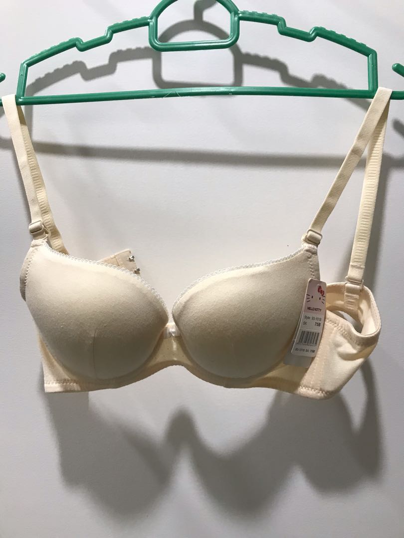 Audrey Push-up Bra (Hello Kitty Series) (Light Nude with small white  polkadots), Women's Fashion, New Undergarments & Loungewear on Carousell