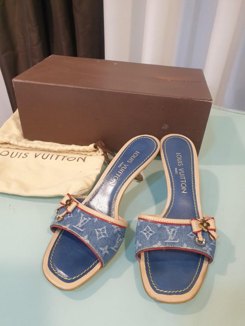 Louis Vuitton Denim And Leather Platform Wedge Slingback Sandals Size 37 at  1stDibs  louis vuitton sandals dhgate, louis vuitton denim sandals, dhgate  louis vuitton sandals