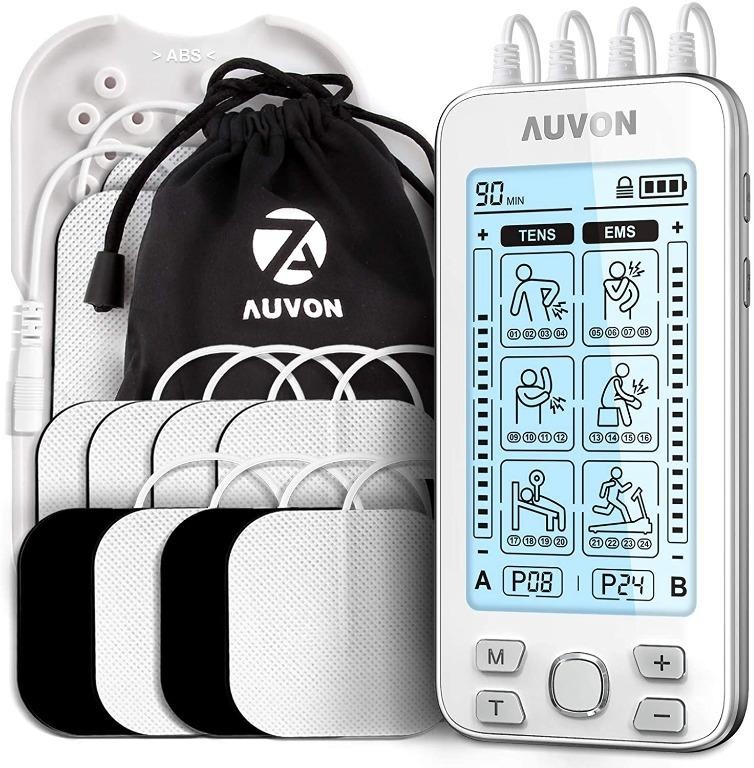 Brilnurse 4 Outputs TENS Unit Muscle Stimulator with 16 Electrode