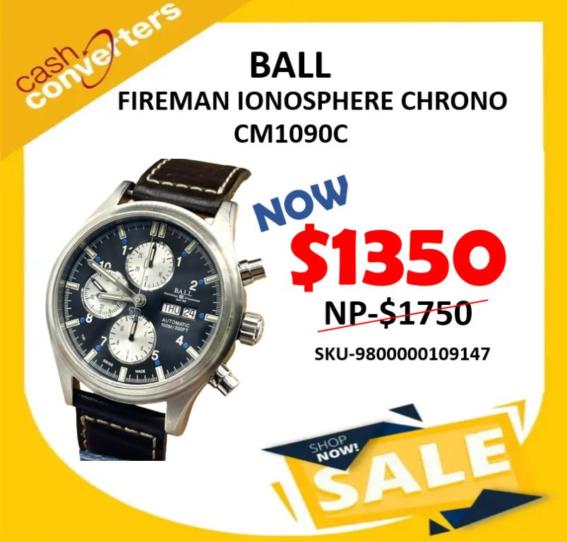 Ball Fireman Ionosphere Reverse Panda Dial Chronograph Automatic CM1090C 43mm NP 1750 NOW 1350 Luxury Watches on Carousell