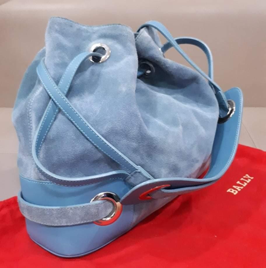 Bally Hobo Bag (Category: Luxury Bags & Wallets) located in Taguig. Submitted by esa.agustin (Listing ID 1146000625, Image 2). Description: Original Bally blue suede and leather combination bag. With dust bag. Made in Italy..