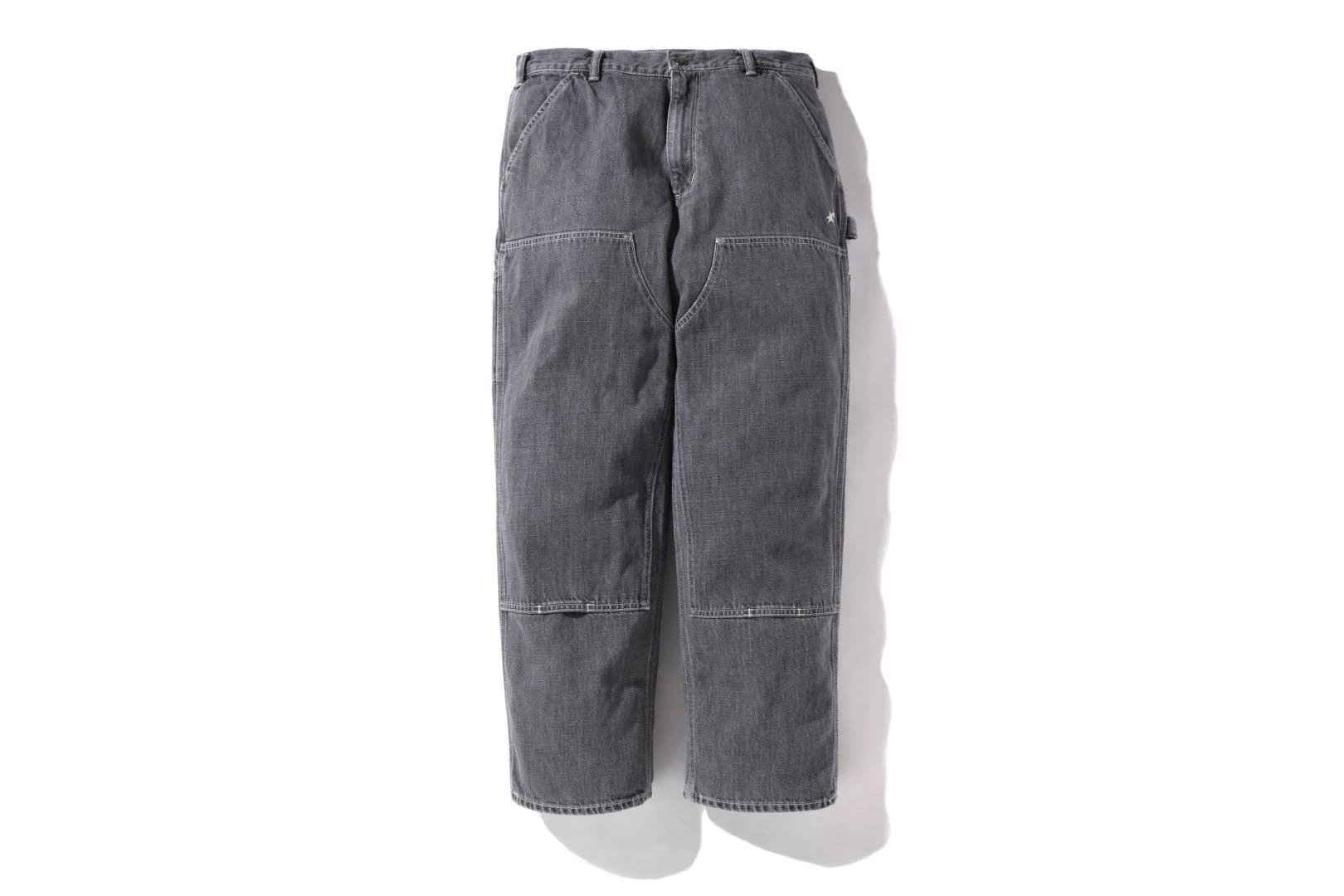 BAPE PAINTER DENIM PANTS, Men's Fashion 