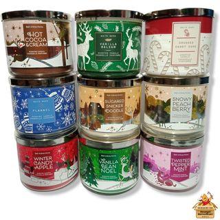 Bath and Body Works 3 Wick Candles