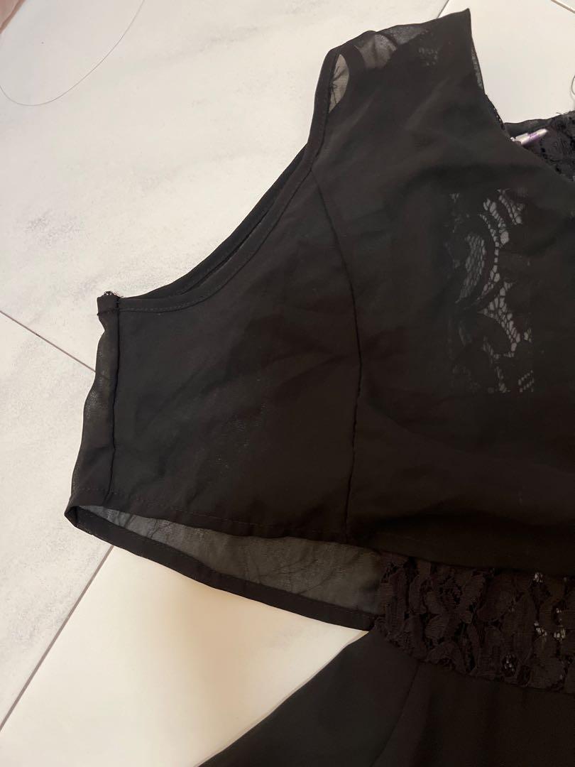 Black Lace Dinner Dress, Women's Fashion, Dresses & Sets, Dresses on ...