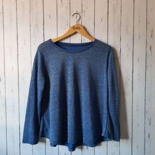 Blue gliter blouse
