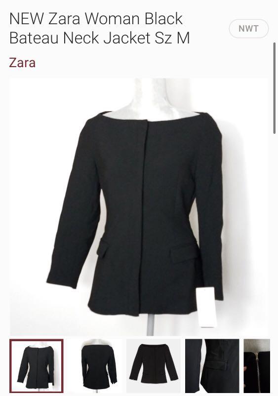 Zara boat outlet neck blazer