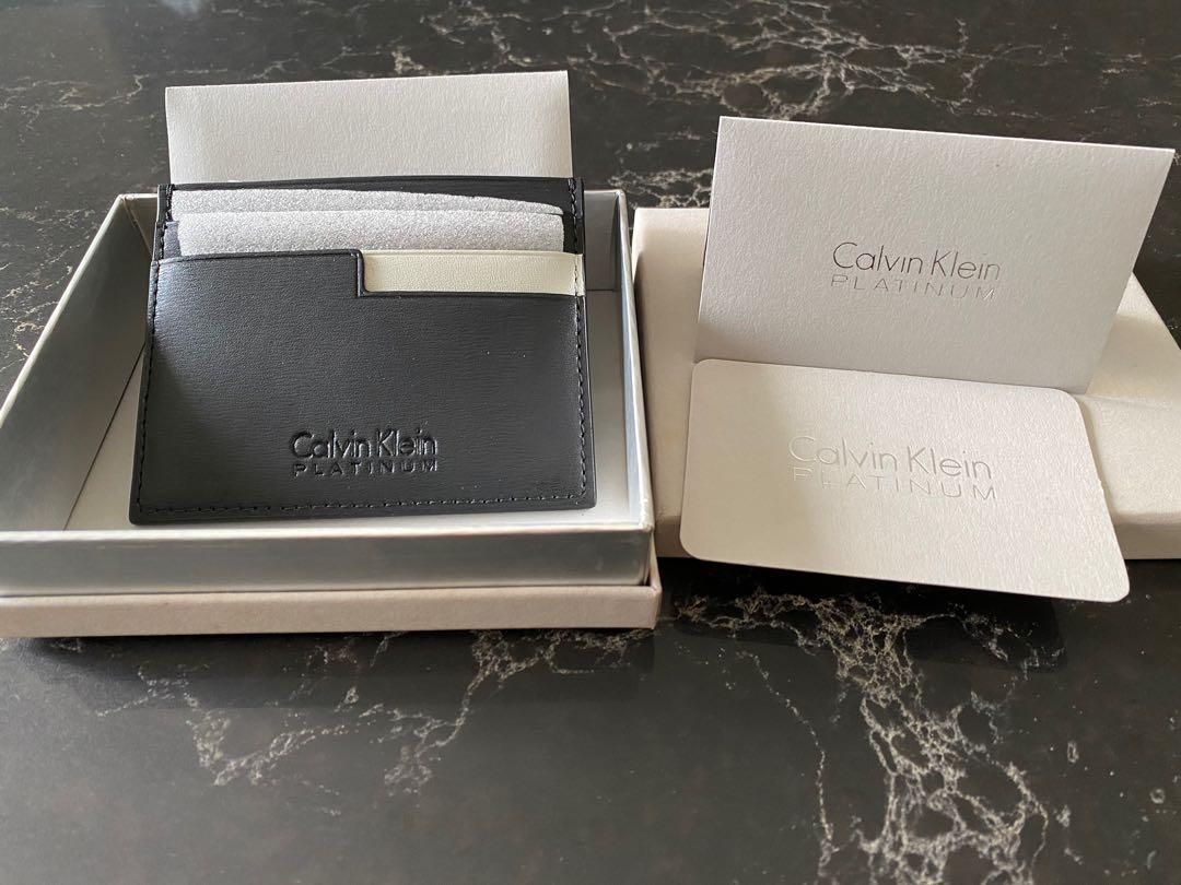 Brand New authentic Calvin Klein Platinum leather credit card holder, Men's  Fashion, Watches & Accessories, Wallets & Card Holders on Carousell