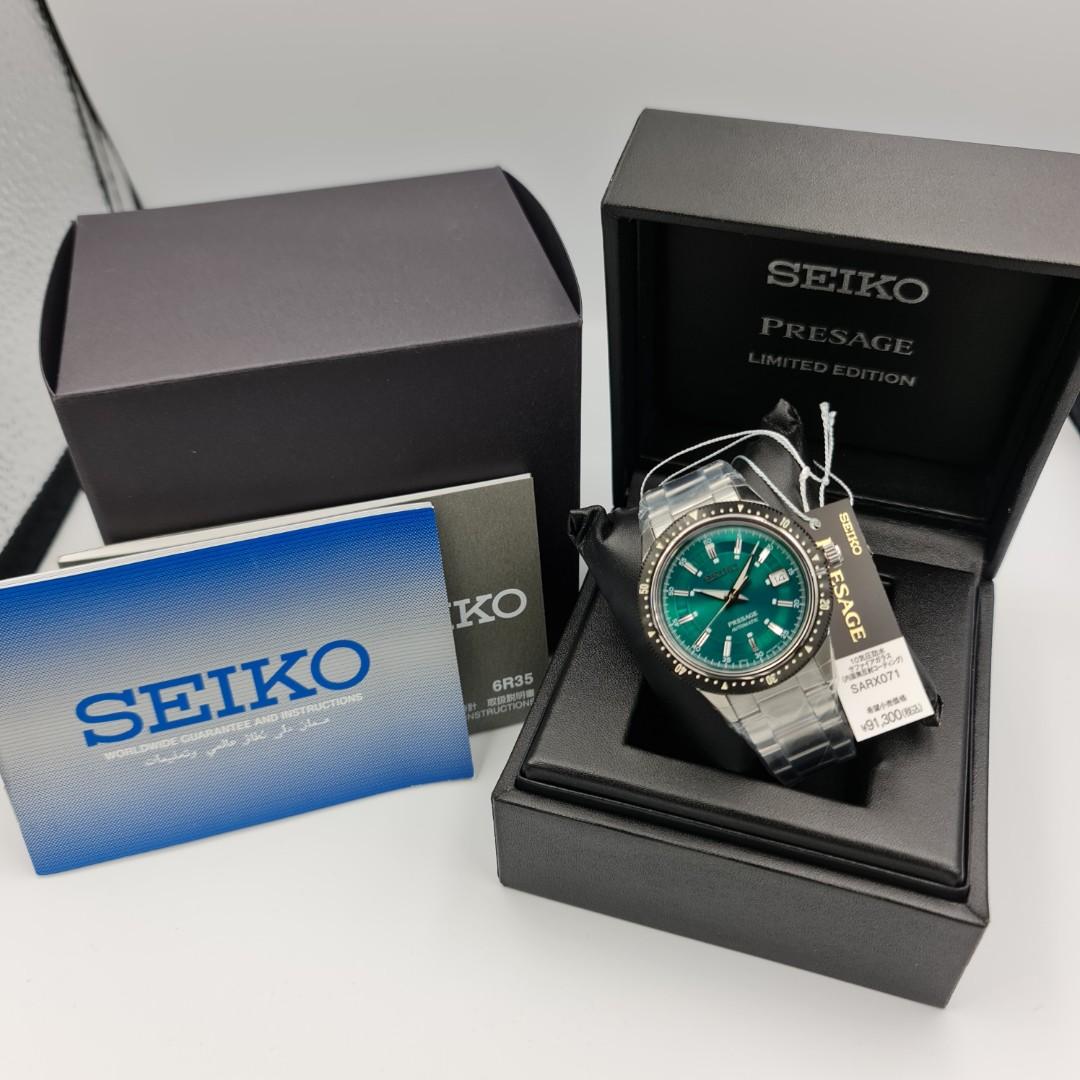 Brand New Seiko Presage Automatic Prestige Line Emerald Green Dial Limited  Edition 1964 Pcs JDM Version SARX071 SPB129 SPB129J SPB129J1, Men's  Fashion, Watches & Accessories, Watches on Carousell