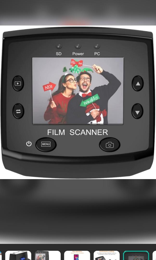 DIGITNOW! 135 Film Negative Scanner High Resolution Slide Viewer,Convert 35mm Film &Slide to Digital Jpeg Save Into SD Card, with Slide Mounts Feeder
