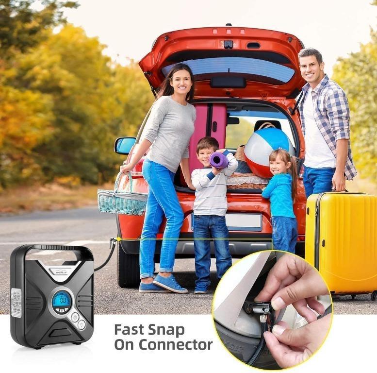 [C6379] WindGallop Car Tyre Inflator Air Compressor Tyre Pump 12V