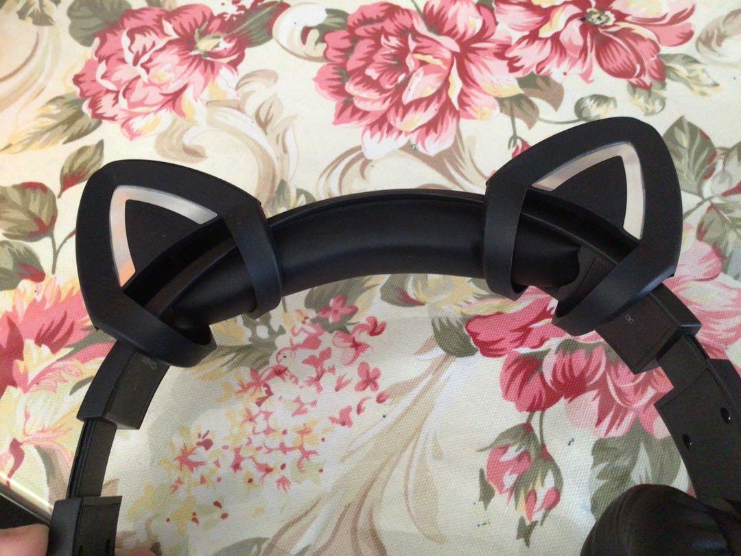cat ears headphone attachment, Audio, Headphones & Headsets on Carousell