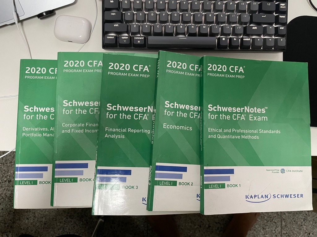 CFA SchweserNotes Level 1 2020 5 books, Hobbies & Toys, Books ...
