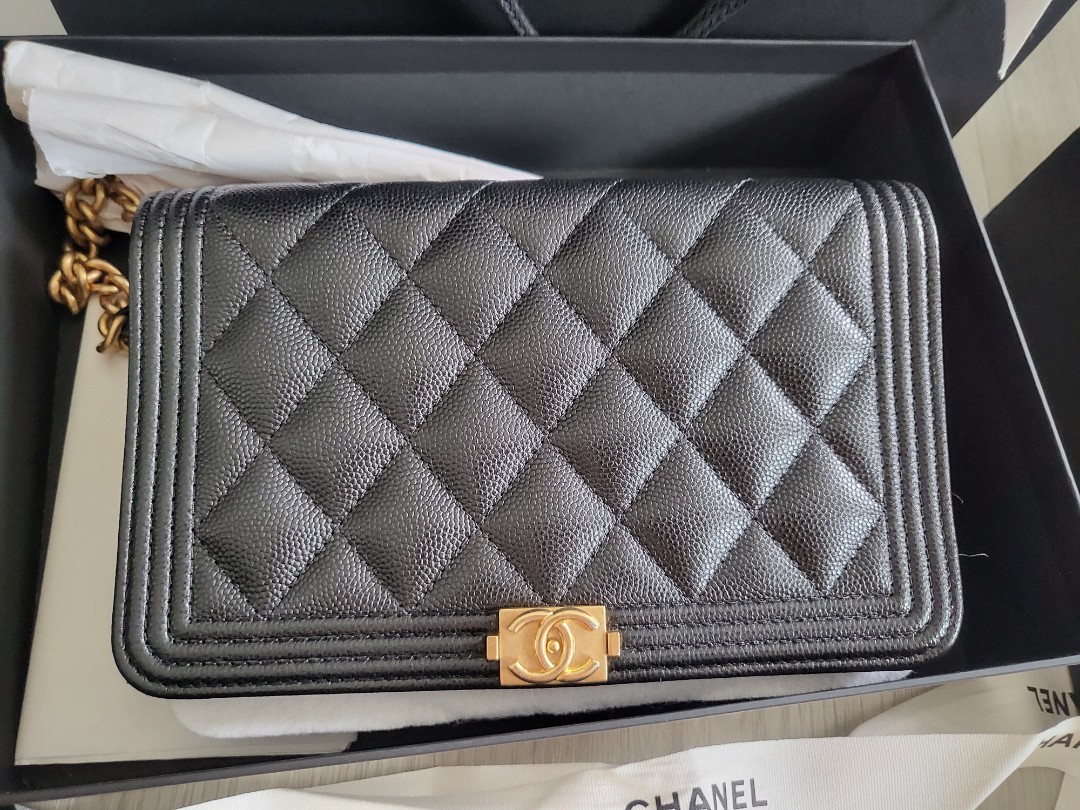 Chanel leboy woc - Black with gold hardware, Women's Fashion, Bags ...