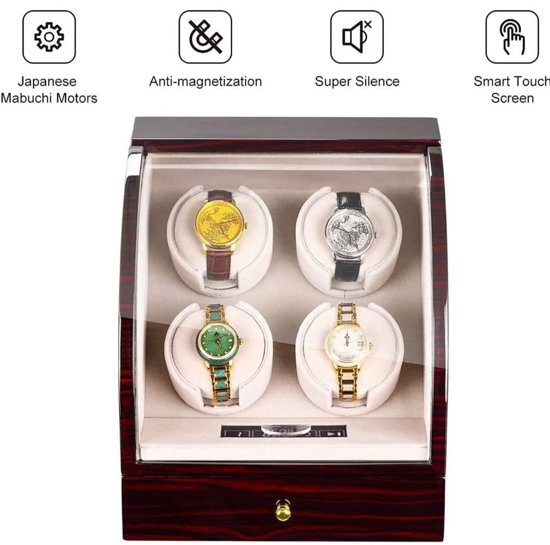 Chiyoda Watch Winder for 4 Watches, Men's Fashion, Watches