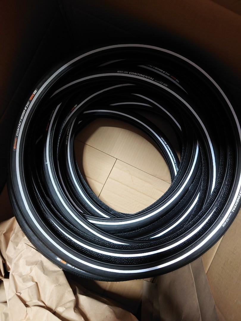 Contact Urban 349 406 16x1.35 20x1.25 1.60 Continental PureGrip Compound E bike ready tyre for Brompton 16 inch 20 inch bike Sports Equipment Bicycles Parts Parts Accessories on Carousell