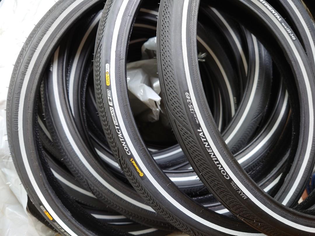 Contact Urban 349 406 16x1.35 20x1.25 1.60 Continental PureGrip Compound E bike ready tyre for Brompton 16 inch 20 inch bike