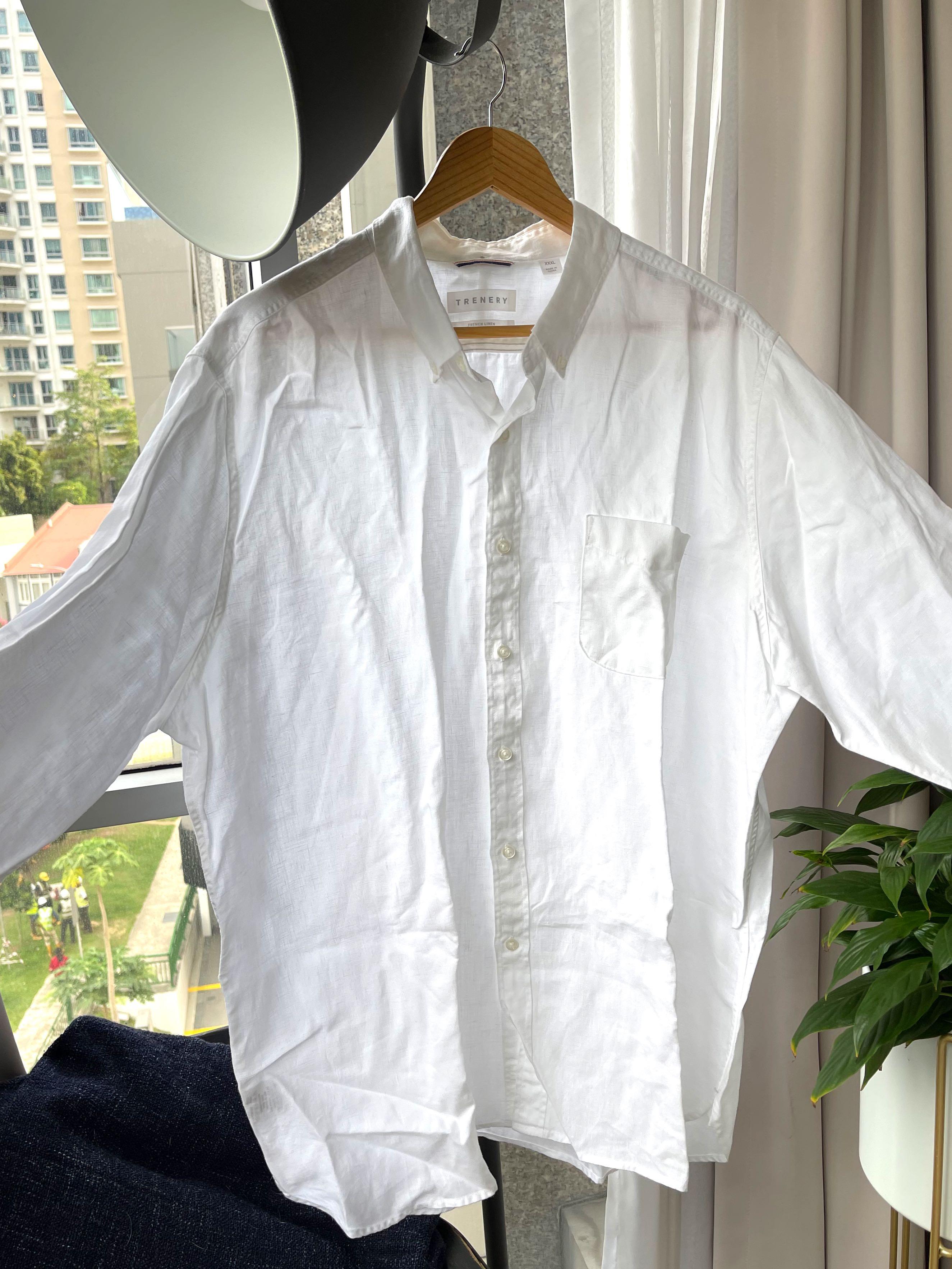 Country Road, Trenery Linen Shirts, Men's Fashion, Tops & Sets, Formal ...