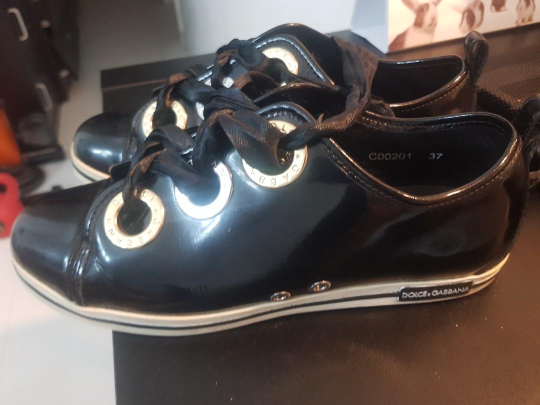 D G black sneakers Luxury Sneakers Footwear on Carousell