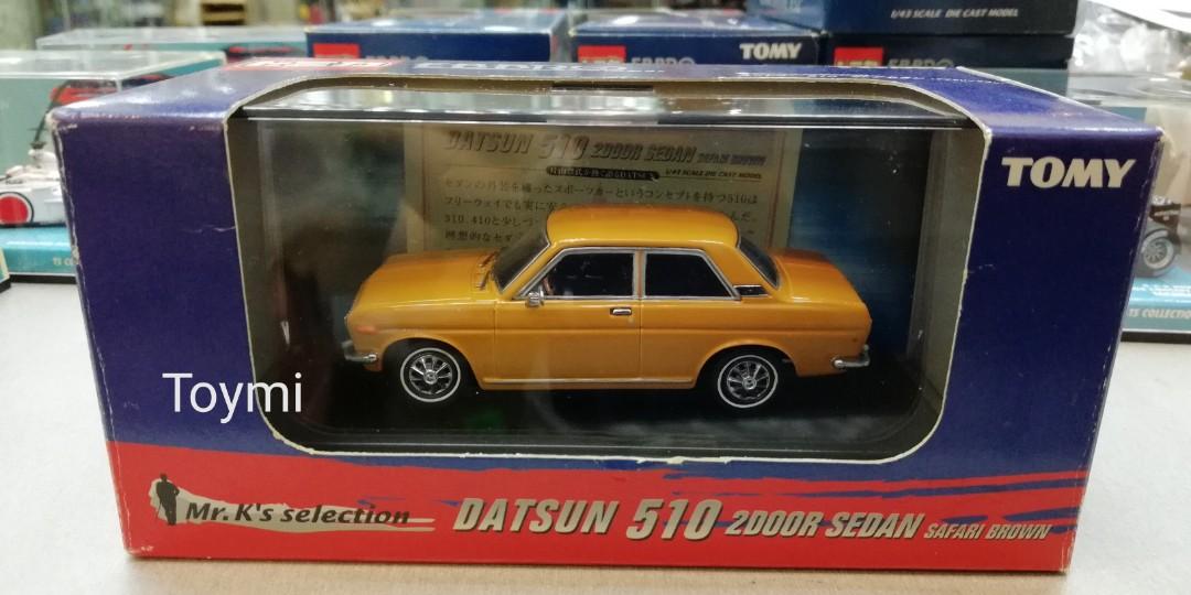 トミカエブロ 1/43 DATSUN 510 2ドアセダン Mr.K からす Ver ブラウン