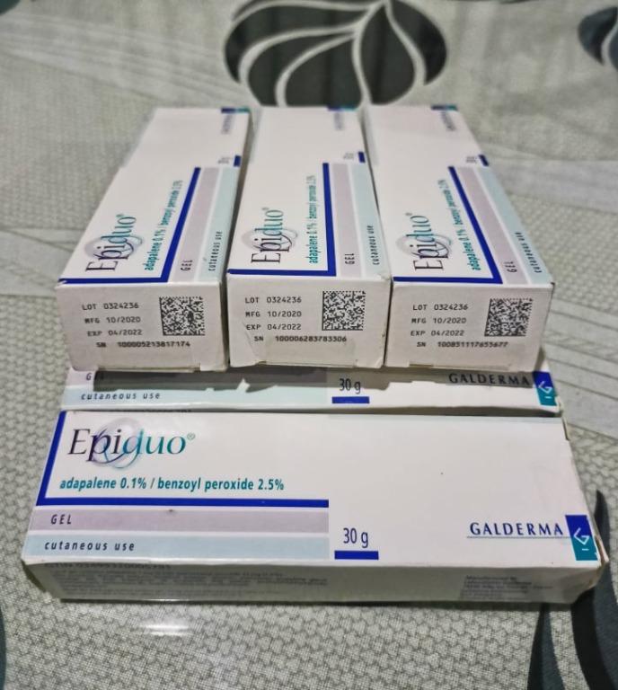 EPIDUO Adapalene 0.1% / benzoyl peroxide 2.5% by GALDERMA, Beauty ...