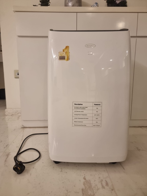 EuropAce EPAC 12Y6 4-In-1 Portable Aircon with Remote Control, TV ...