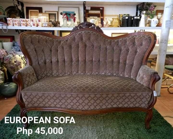 European sofa, Furniture & Home Living, Furniture, Sofas on Carousell