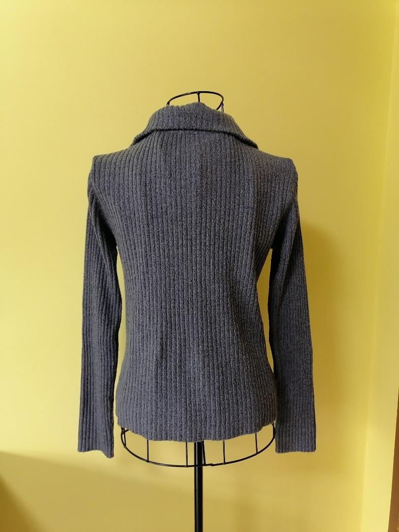 Front zipper hotsell knitted sweater