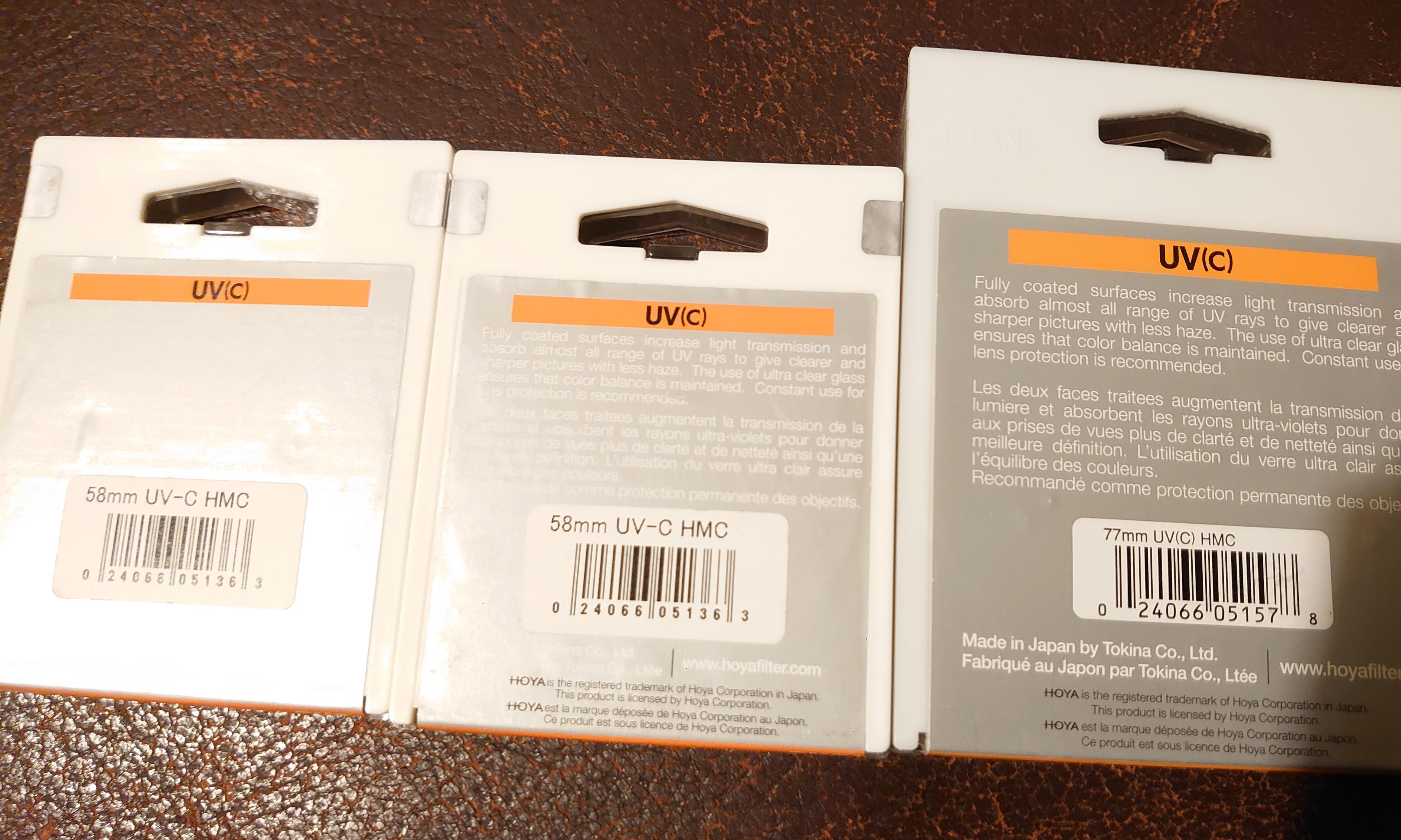 filter （分類：其他攝影配件）位於 Hong Kong。 由 lovelysweetbread 提交（商品編號 1146139860，圖片 2）。簡介： 唔知咩牌子，買鏡頭送，非hoya 58mm $30@1 77mm $40 全要可平。