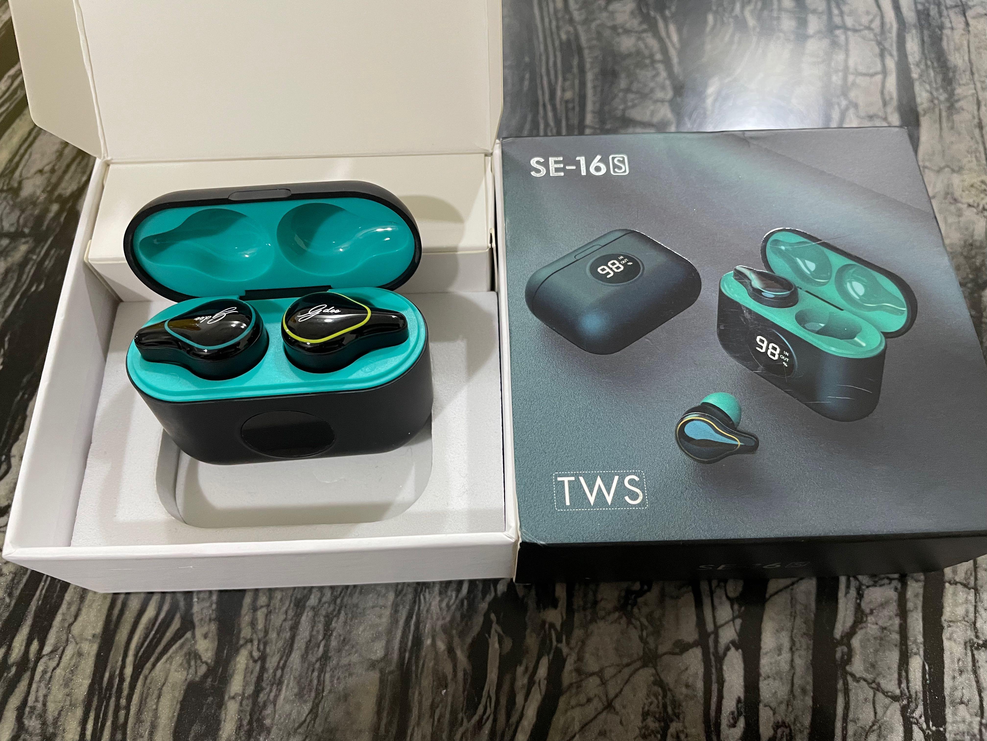 FREE Bluetooth 5.0 Wireless Earbuds SE16s TWS Noise Reduction in Ear with Mic Headphones Long Playtime Earphones Headset Premium Stereo Sound for